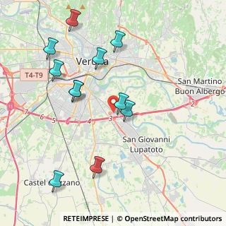 Mappa Via Copparo, 37134 Verona VR, Italia (4.29091)