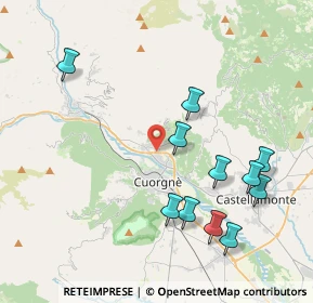 Mappa Via Tenente V. Bertoldo, 10082 Cuorgnè TO, Italia (4.32182)