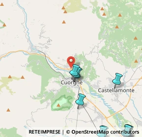 Mappa Via Tenente V. Bertoldo, 10082 Cuorgnè TO, Italia (7.16429)