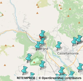 Mappa Via Tenente V. Bertoldo, 10082 Cuorgnè TO, Italia (6.25056)