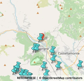 Mappa Via Tenente V. Bertoldo, 10082 Cuorgnè TO, Italia (6.529)