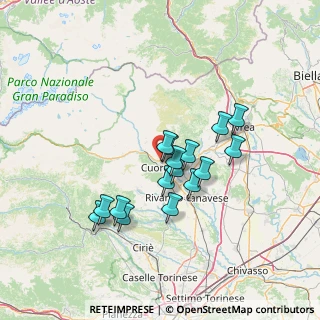 Mappa Via Tenente V. Bertoldo, 10082 Cuorgnè TO, Italia (11.30188)