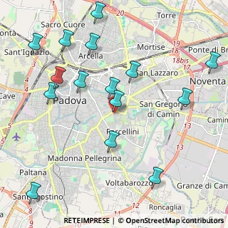 Mappa Via Gattamelata, 35127 Padova PD, Italia (2.45533)
