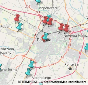 Mappa Via 20 Settembre, 35122 Padova PD, Italia (5.71412)