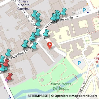Mappa Via Ospedale Civile, 35125 Padova PD, Italia (0.08077)
