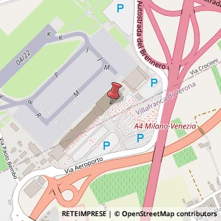 Mappa Via Aeroporto, 1, 37069 Villafranca di Verona, Verona (Veneto)