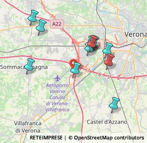 Mappa Valerio Catullo Airport, 37066 Sommacampagna VR, Italia (3.60833)