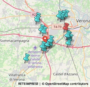 Mappa Valerio Catullo Airport, 37066 Sommacampagna VR, Italia (3.0615)