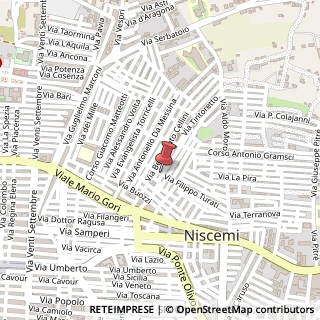 Mappa Via Filippo Turati, 11, 93015 Niscemi, Caltanissetta (Sicilia)