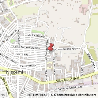 Mappa Via Ettore Maiorana, 126, 93015 Niscemi, Caltanissetta (Sicilia)