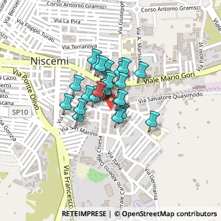 Mappa Via Umberto Terracini, 93015 Niscemi CL, Italia (0.144)