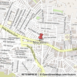 Mappa Viale Mario Gori, 249, 93015 Niscemi, Caltanissetta (Sicilia)