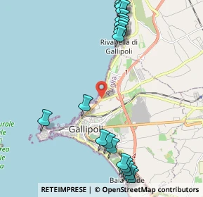 Mappa SP 52, 73014 Gallipoli LE (2.907)