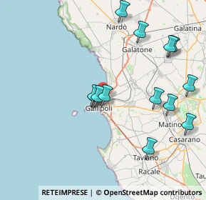 Mappa SP 52, 73014 Gallipoli LE (8.93769)