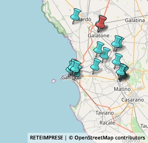 Mappa SP 52, 73014 Gallipoli LE (7.491)