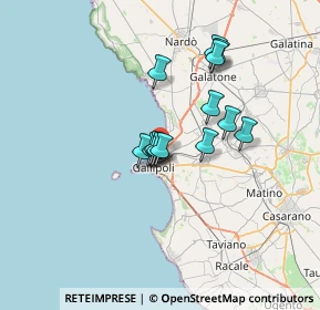 Mappa SP 52, 73014 Gallipoli LE (5.27214)