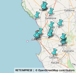 Mappa SP 52, 73014 Gallipoli LE (7.868)