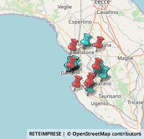 Mappa SP 52, 73014 Gallipoli LE (8.4635)