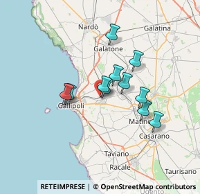 Mappa Via Mottola, 73011 Alezio LE, Italia (5.53636)