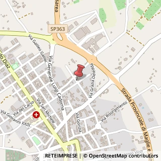 Mappa Via de Dominicis, 38, 73037 Poggiardo, Lecce (Puglia)