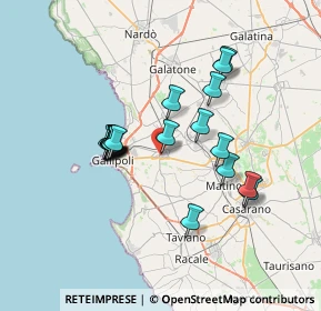 Mappa Via Lizza, 73011 Alezio LE, Italia (6.481)