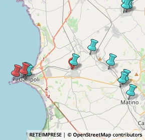 Mappa Via Papa Roncalli, 73011 Alezio LE, Italia (6.02077)