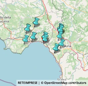Mappa SS 18 Tirrena Inferiore, 84073 Sapri SA, Italia (10.89667)