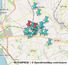 Mappa Via Umberto I, 73011 Alezio LE, Italia (1.009)