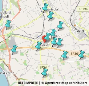 Mappa Via Umberto I, 73011 Alezio LE, Italia (2.11538)