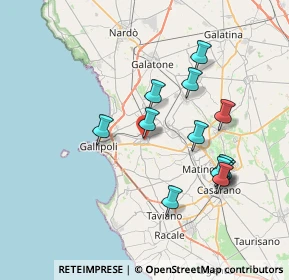 Mappa Via Umberto I, 73011 Alezio LE, Italia (7.80462)