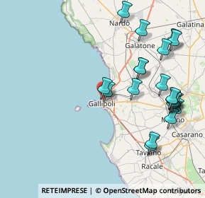 Mappa Via Brescia, 73014 Gallipoli LE, Italia (9.7655)