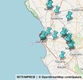 Mappa Via Brescia, 73014 Gallipoli LE, Italia (8.946)