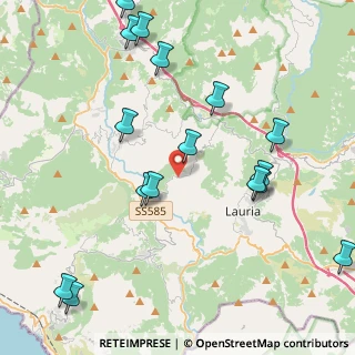 Mappa Strada Provinciale 45 di Nemoli, 85040 Lauria PZ, Italia (5.48313)
