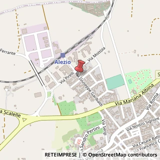 Mappa Via Giuseppe Garibaldi, 18, 73011 Alezio, Lecce (Puglia)