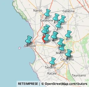 Mappa Via Enrico Toti, 73011 Alezio LE, Italia (6.55941)