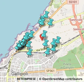 Mappa Via Abruzzo, 73014 Gallipoli LE, Italia (0.43462)