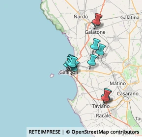 Mappa Via Abruzzo, 73014 Gallipoli LE, Italia (6.12692)