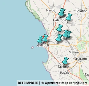 Mappa Via Abruzzo, 73014 Gallipoli LE, Italia (8.17533)