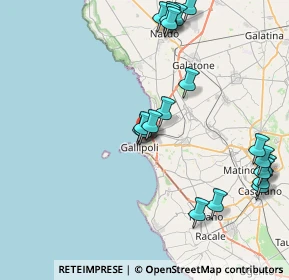 Mappa Via Abruzzo, 73014 Gallipoli LE, Italia (9.933)