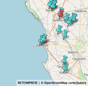 Mappa Via Abruzzo, 73014 Gallipoli LE, Italia (10.205)