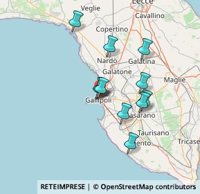 Mappa Via Abruzzo, 73014 Gallipoli LE, Italia (12.36455)