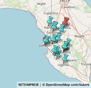 Mappa Via Abruzzo, 73014 Gallipoli LE, Italia (11.703)