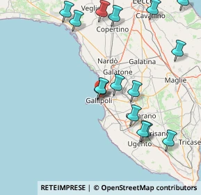 Mappa Via Abruzzo, 73014 Gallipoli LE, Italia (19.95533)