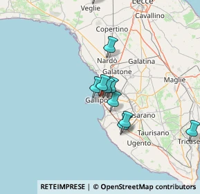 Mappa Via Abruzzo, 73014 Gallipoli LE, Italia (15.28455)