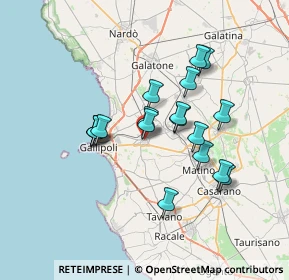 Mappa Via Salvatore Anaclerio, 73011 Alezio LE, Italia (6.32)