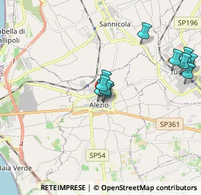 Mappa Via Roma, 73011 Alezio LE, Italia (1.94909)
