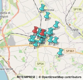 Mappa Via Fratelli Bandiera, 73011 Alezio LE, Italia (0.9955)