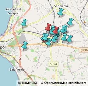 Mappa Via Gallipoli, 73011 Alezio LE, Italia (1.4)