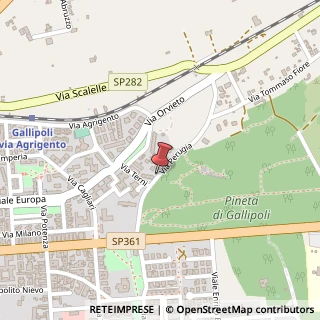 Mappa Via Ippolito Nievo, 17, 73014 Gallipoli, Lecce (Puglia)