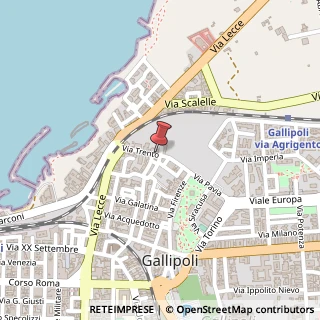 Mappa Via Trento,  23, 73014 Gallipoli, Lecce (Puglia)